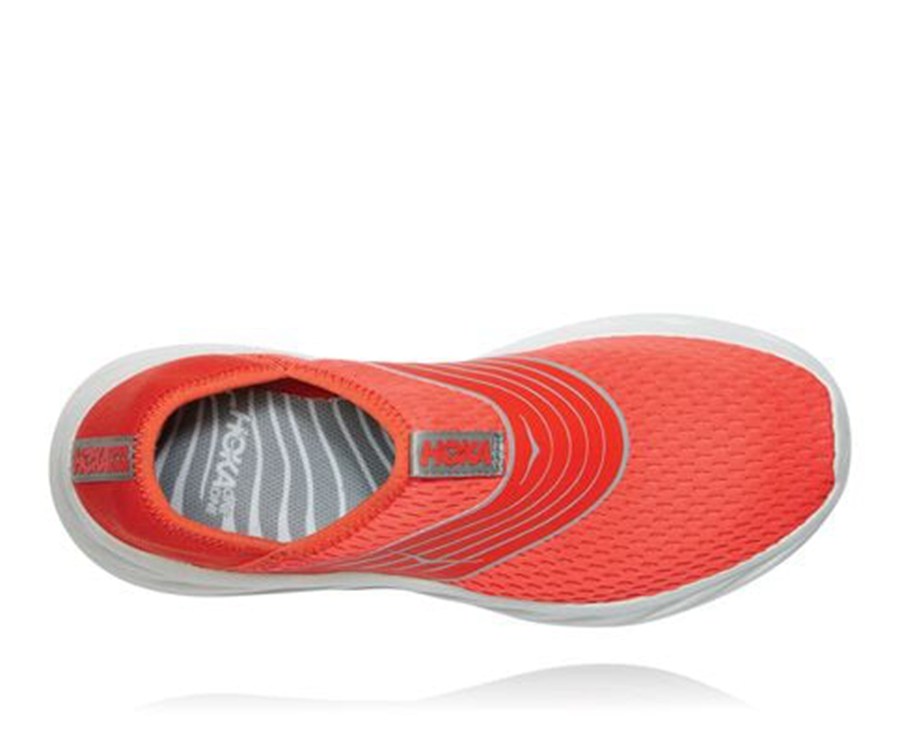 Hoka Australia One One ORA Recovery - Mens Sandals Red - TJWMF-1836